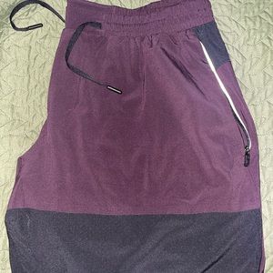 Purple lululemon shorts